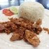 ข้าวหมูทอดกระเทียมอร่อยดี