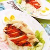 ข้าวมันไก่ต้ม+ไก่ย่าง