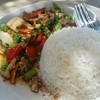 กระเพราหมูสับปลาหมึก จี้ดสะใจ