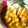 ข้าวหน้าแกงกะหรี่ไก่ทอด (40 บาท)