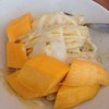 ไอศกรีมมะม่วง+มะม่วงสุก