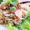 ยำตะไคร้กุ้งสด