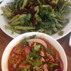 ยำผักบุ้งกรอบ