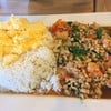 ข้าวกระเพราไก่สับ กุ้ง ปลาหมึก ราดไข่คน! ไซส์ยักษ์ อู้หู มันเยอะมากกกก