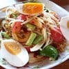 ส้มตำไทยไข่เค็ม ไม่ใส่กุ้งแห้ง