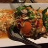 ยำเห็นโคนกุ้งสด