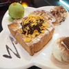 honey toast shibuya style ไอศกรีมช็อก(best) ไวท์มอลก็หอมอร่อย และชาเขียวมัทฉะ