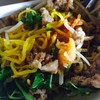 บะหมี่แห้งหมูต้มยำ (พริกเผ็ดนะ) 