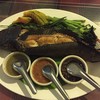 ปลาช่อนเผา พร้อมน้ำจิ้ม 3 รส