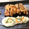 Midori Crispy Juicy Teriyaki Chicken Served with Creamy Cauliflower Puree