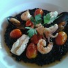 นี้เป็นเมนู special ของทางร้าน อาทิตย์นี้ Risotto squid ink