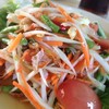 ส้มตำไทยจัดจ้านดี สั่งไม่เผ็ดเพราะมีคนทานเผ็ดมะได้2คน ^^'~