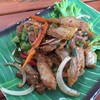 ยำคอหมูย่าง