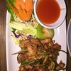 คอหมูย่างทอด