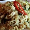 ข้าวคลุกแกงขียวหวานไก่