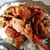 เนื้อผัดพริกแกง