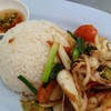 ผัดพริกทะเลราดข้าว