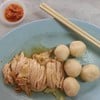 ข้าวและไก่สำหรับ 1 คน