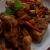 ปลาหมึกทอดไข่เค็มกรอบ