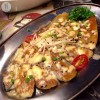 baked eggplant with cheese miso