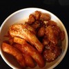 ต๊อกปกกีผัด+ไก่ผัดซอส