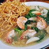 ราดหน้าหมี่กรอบกุ้ง 50 บาท