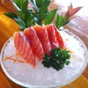 salmon sashi ชิ้นใหญ่และหนามาก 