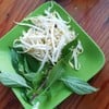 ใบโหระพากับถั่วงอกเพิ่มความอร่อย