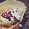 Banana Crepe with Vanilla Icecream