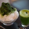 Matcha Kakigori with Iced Matcha