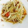 ส้มตำปลาร้า(เผ็ดปานกลาง)