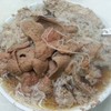 หมี่น้ำตับ+เนื้อ = 33 HKD