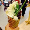 Hokkaido milk & cheese ชีสกับไอศกรีมนมอร่อย + matcha + cone 99.-
