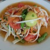 ส้มตำไทย หวานนำ เปรี้ยวตาม แแต่จานนี้แอบขมที่เส้นมะละกอไปหน่อย แต่ก็หมดนะ