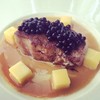 Pan seared Perigord foie gras with mango , miso and balsamico caviar