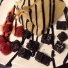เครปเย็น Strawberry Brownie Crepe+วิปครีม