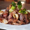 ไก่บ้านทอดกระเทียมพริกไทย (100 บาท)
