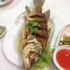 กะพงทอดน้ำปลา กรอบ น้ำปลารสไม่เค็มมาก