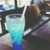 Blue curacao soda