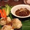Chiangmai curry with crispy rice ball 