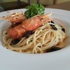สปาเกตตี้กุ้งกระเทียม