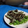 เนื้อติดมันย่าง (50.-)