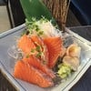 Salmon sashimi ชิ้นโต