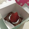 rownie with fresh Strawberry topping specially for Christmas