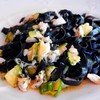 Black Tagliatelle With Crab And Zucchini