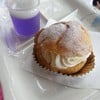 lavender pudding + choux cream