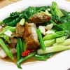 คะน้าหมูกรอบ