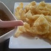 เส้นใหญ่ชุบไข่ทอด