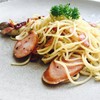 Spaghetti with Bacon, Sausage, Garlic & Chilli