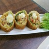 สลัดทอด 40- ไข่แฮมผักสับยัดในขนมปังทอดราดซอส อร่อยดี ไม่เลี่ยน (3.8/5)